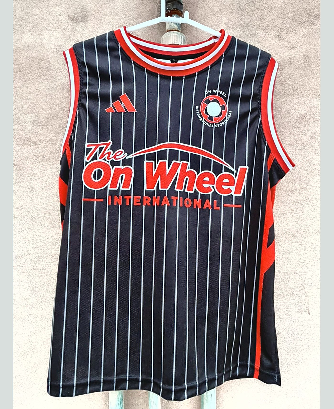 Custom match vest — our own range — made and photographed in sialkot — On Wheel International, Sialkot