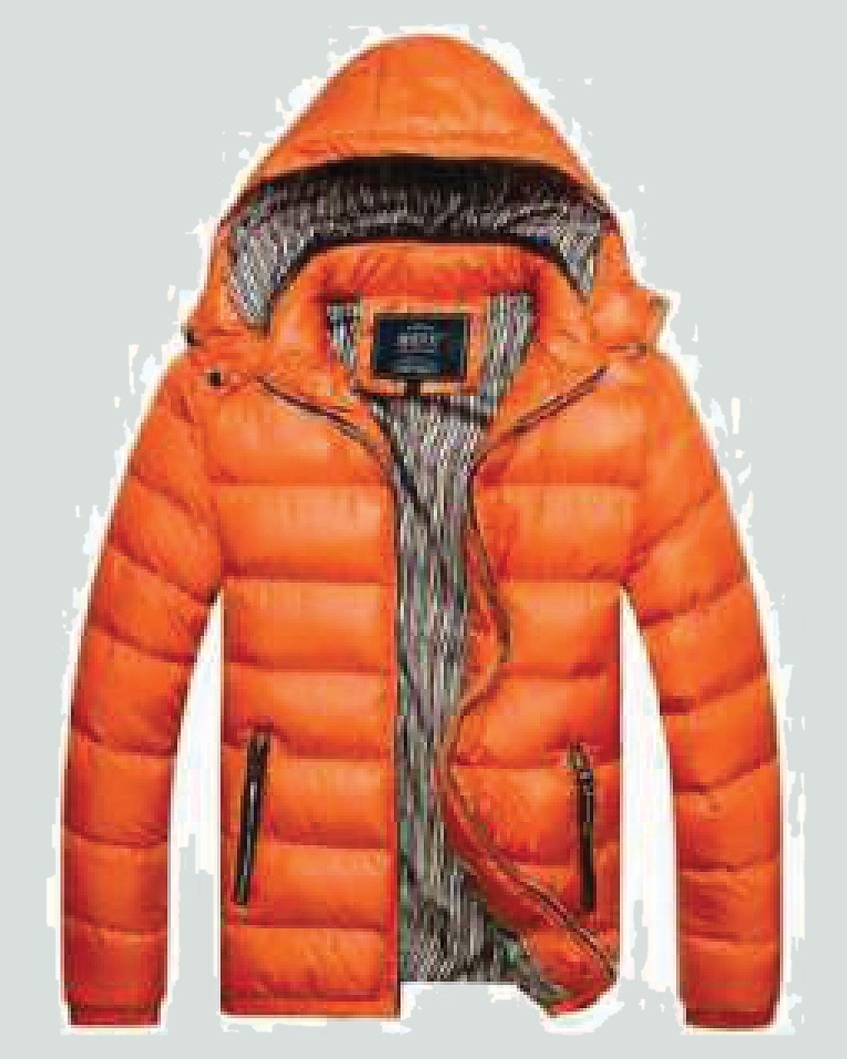 Custom bubble jacket — hooded, full zip, zip pockets — On Wheel International, Sialkot