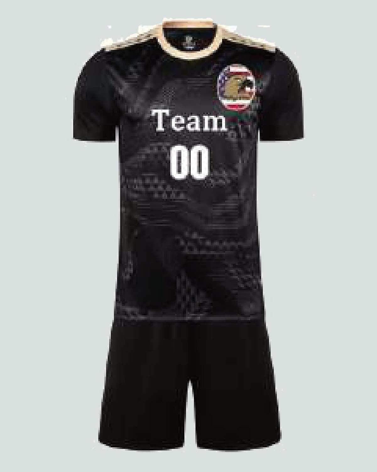 Custom football kit — jersey + short + sock — On Wheel International, Sialkot