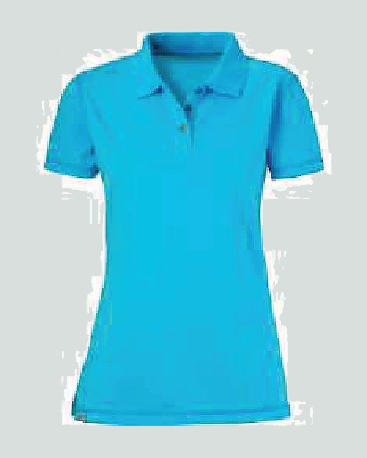Custom polo shirt — women — shaped side seam, shorter body — On Wheel International, Sialkot