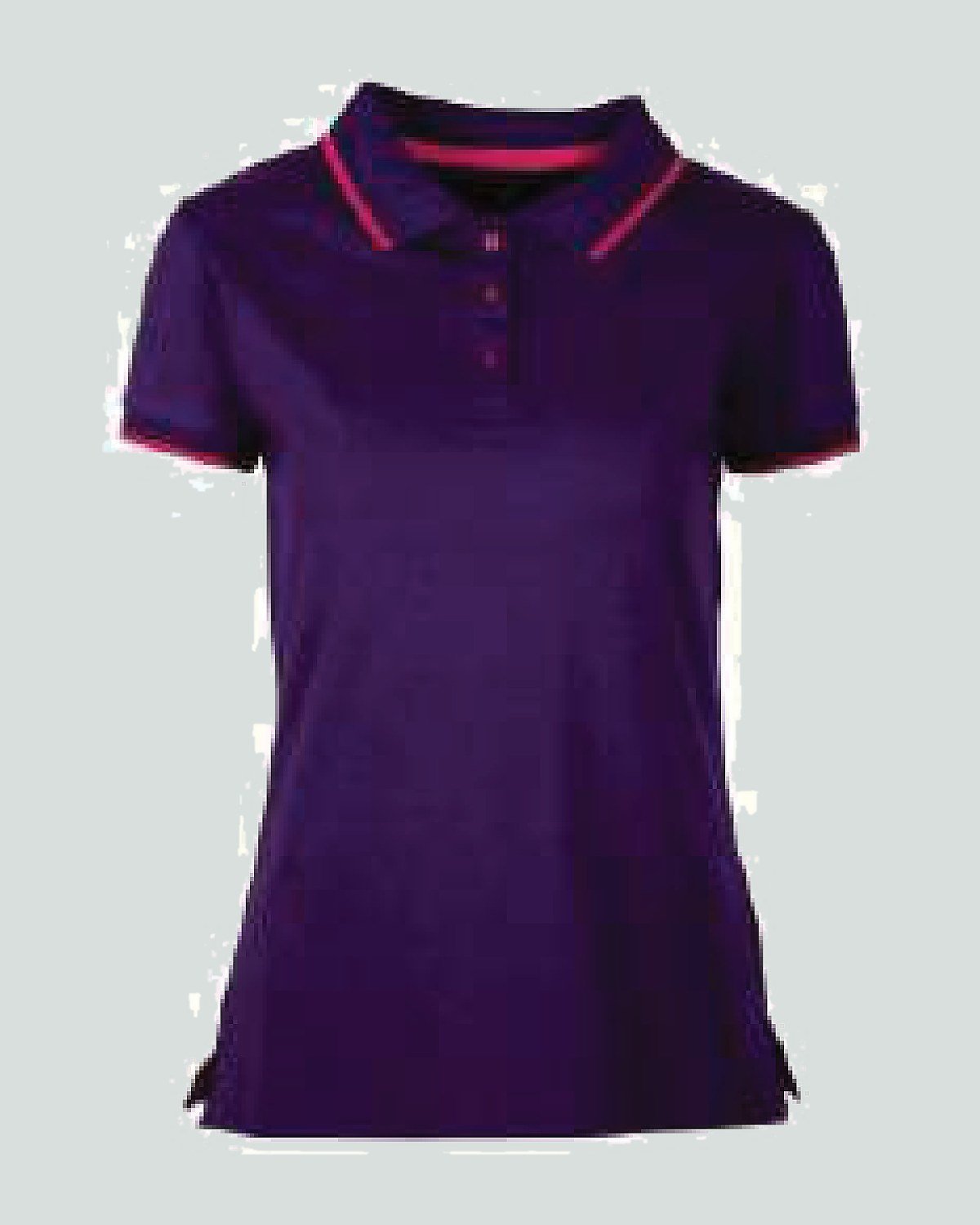 Custom polo shirt — women — shaped side seam, shorter body — On Wheel International, Sialkot